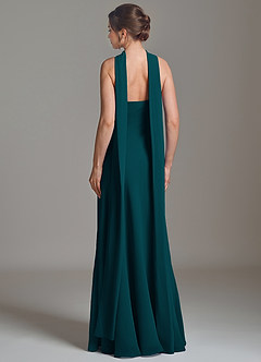 Azazie Ilana Bridesmaid Dresses Pine A-Line Strapless Chiffon Dress image2
