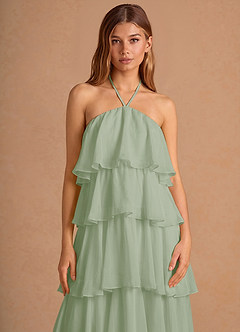 Vestido Verde Claro Largo Hesper image6