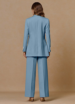 front Rowan Light Blue Refined Weave Performance 2-Piece Suit