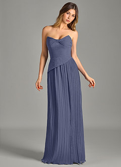 Azazie Becka Bridesmaid Dresses Stormy A-Line Strapless Chiffon Dress image4