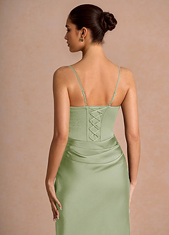 Robe Longue Vert Clair Grier image7