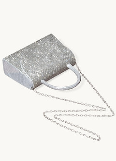 front Handbag With Glitter Diamonds