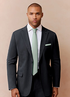 front Stretch Satin Skinny Tie Set – 6 Pieces