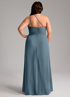 Azazie Eren Bridesmaid Dresses Twilight Sheath One Shoulder Chiffon Dress image7
