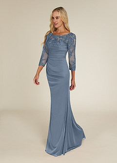 Azazie Alisondra Mother of the Bride Dresses Twilight Sheath Scoop Lace Lace Dress image3
