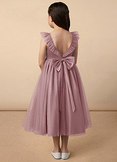 Azazie Dolly Flower Girl Dresses A-Line Bow Tulle Ankle-Length Dress image4