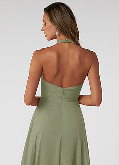 Azazie Tessie Suknie dla druhen Linia A Pofałdowany Szyfon Długość kostki Sukienka image4