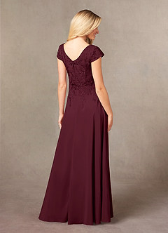 Azazie Rosemarie Kleider für die Brautmutter A-Linie Spitze Kleid Cabernetrot image6