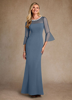 Azazie Bellevie Klänningar till brudens mor Klä Tubklänning i Stretch crepe Pärlbesatt Skymning image1