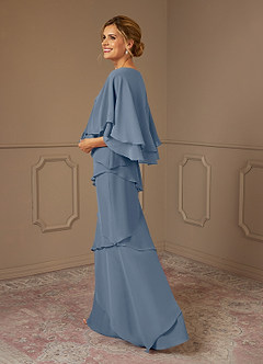 Azazie OHara Mother of the Bride Dresses Twilight A-Line V-Neck Chiffon Dress image2