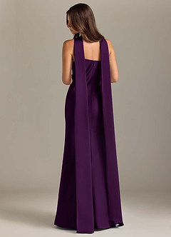 Azazie Kinsley Robes de demoiselle d'honneur Robe Sirène en Satin extensible Fente Latérale Grain De Raisin image2