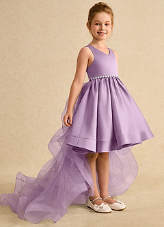 Azazie Julietta vestidos de niña de las flores Vestido de Glicinia de Tul de Princesa con Convertible image3