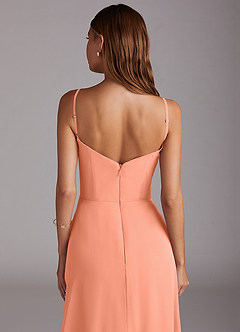 Azazie Marley Bridesmaid Dresses Sunset A-Line Off the Shoulder Chiffon Convertible Dress image11