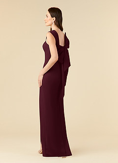 Azazie Ellen Klänningar till brudens mor Klänning Tubklänning i Stretch crepe Sidoslits Cabernet image4