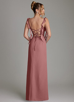 Azazie Jessamine Bridesmaid Dresses Desert Rose Mermaid Corset Chiffon Dress image8