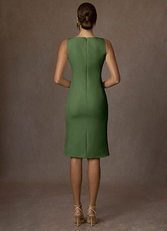 front Kennedy Olijf Set van gestructureerd stretchjack en kostuum