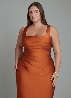 Azazie Agustina Brautjungfernkleider Meerjungfrau-Linie Korsett Stretch-Satin Kleid Kanel image12