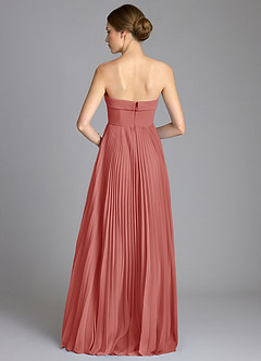Azazie Mariana Bridesmaid Dresses Antique Rose A-Line Strapless Chiffon Dress image5
