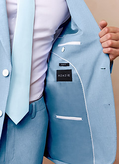 front James Azul Cielo Traje de 3 piezas