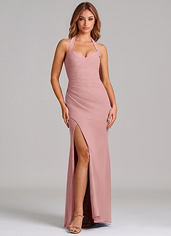 Azazie Emeria Suknie dla druhen Syrena Dekolt w kształcie serca Szyfon Do ziemi Sukienka image3