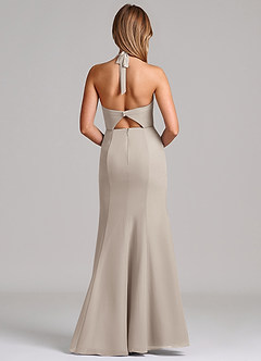 Azazie Emeria Suknie dla druhen Syrena Dekolt w kształcie serca Szyfon Do ziemi Sukienka image2