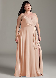 Azazie Akita Bridesmaid Dresses English Rose A-Line Chiffon Dress image7