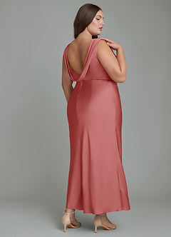 Azazie Kieryn Final Sale Dusty Sage Mermaid Pleated Stretch Satin Dress image7