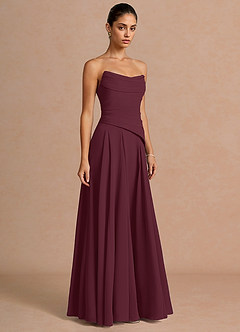 Gabriela Wine Maxi Dress image3