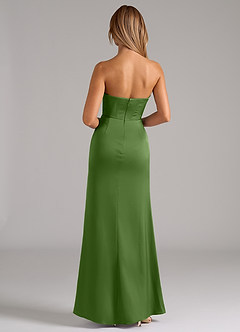 Azazie Johana Bridesmaid Dresses Basil Mermaid Off the Shoulder Stretch Satin Convertible Dress image7
