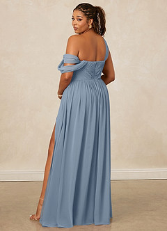 Christian Siriano Bridal for Azazie 1014 Bridesmaid Dresses Draped One-Shoulder Chiffon A-line Dress image11