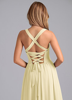 Azazie Francis Suknie dla druhen Linia A Gorset Szyfon Do ziemi Sukienka image7