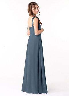 Azazie Rosey Junior Neptune A-Line Sweetheart Neckline Chiffon Dress image2