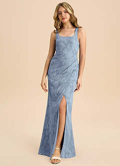 Azazie Mero Junior Klä av Tubklänning i Blommig Utbrändhet Plisserad image3