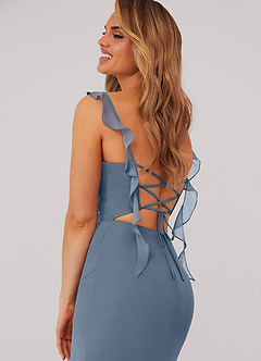 Barbie ♥ Azazie Bridesmaid Dresses Sweetheart Pleated Ruffle Chiffon Mermaid Dress image2