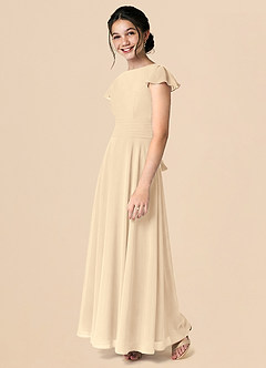 Azazie Payton Klä av A-Line i Chiffong Rosett image5