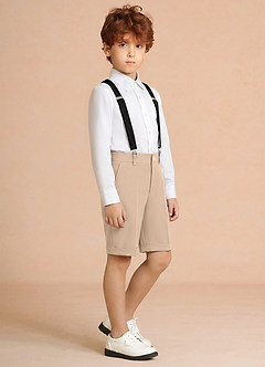 front Oliver Solbränna Pojkshortsdräkt 3-delat set