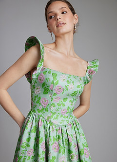 Azazie Ariyah Kleider zum Anprobieren zu Hause A-Linie Korsett Brokat Kleid Mintfarbenes Mauve image6