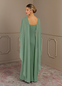 Azazie Dion Mother of the Bride Dresses Matcha Sheath Scoop Stretch Crepe Dress image2