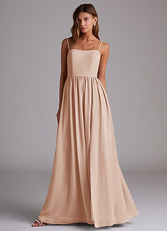 Azazie Calianna Bridesmaid Dresses English Rose A-Line Off the Shoulder Chiffon Convertible Dress image4