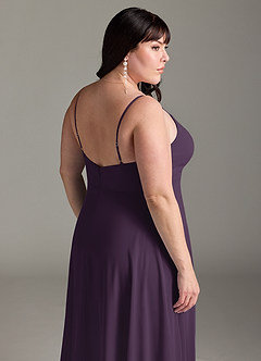 Azazie Akita Bridesmaid Dresses Plum A-Line Chiffon Dress image11