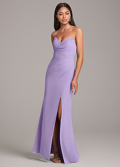 Azazie Yola Final Sale Lilac Mermaid Strapless Chiffon Convertible Dress image3