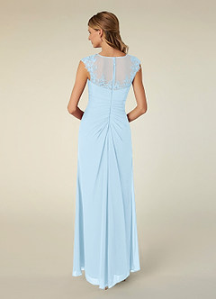 Azazie Libby Mother of the Bride Dresses Sky Blue A-Line Scoop Sequins Chiffon Dress image2