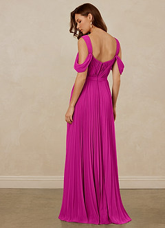 Christian Siriano Bridal for Azazie 1013 Bridesmaid Dresses Fuchsia A-Line Off the Shoulder Chiffon Dress image4