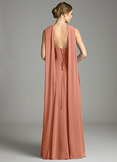 Azazie Ayla Abiti da Damigella Abito A-Line in Chiffon Scollo a Cuore Più Tagliato image9