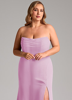 Azazie Saige Bridesmaid Dresses Candy Pink A-Line Off the Shoulder Chiffon Convertible Dress image11