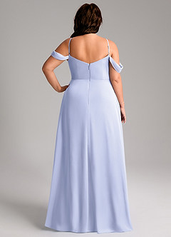 Azazie Marley Bridesmaid Dresses Lavender A-Line Off the Shoulder Chiffon Convertible Dress image12