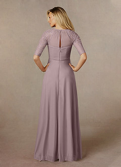 Azazie Raelyn Kleider für die Brautmutter A-Linie Spitze Gittergewebe Kleid Dämmerung image7