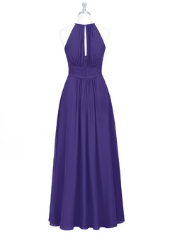 Azazie Bonnie Bridesmaid Dresses Regency A-Line Keyhole Ruched Chiffon Dress image19