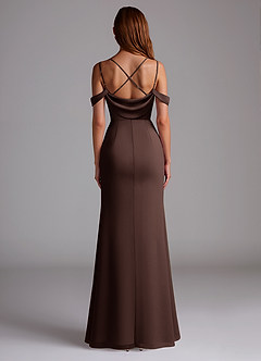 Azazie Callan Bridesmaid Dresses Ganache Mermaid Pleated Chiffon Convertible Dress image2