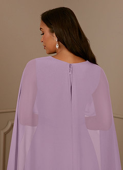 Azazie Isa Mother of the Bride Dresses Wisteria A-Line V-Neck Pleated Chiffon Dress image6